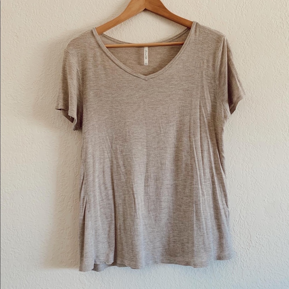 basic beige ultra soft tee !